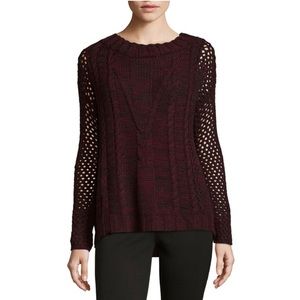 NWT 212 NY Textured Cable Knit Pullover Sweater